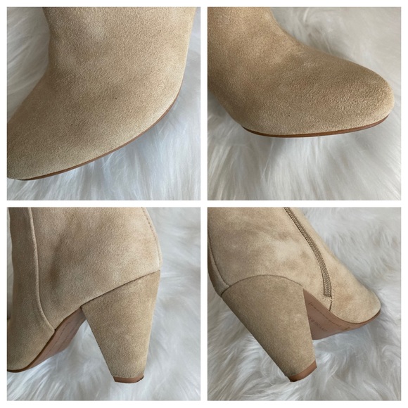 🤍 nwt | lucky brand | nude suede booties - Picture 9 of 11